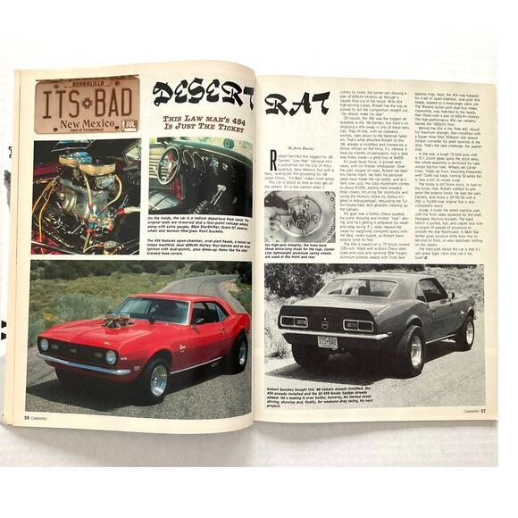 Car Craft Vintage Magazine Volume 4 No 1 Camaro EUC - Picture 3 of 3